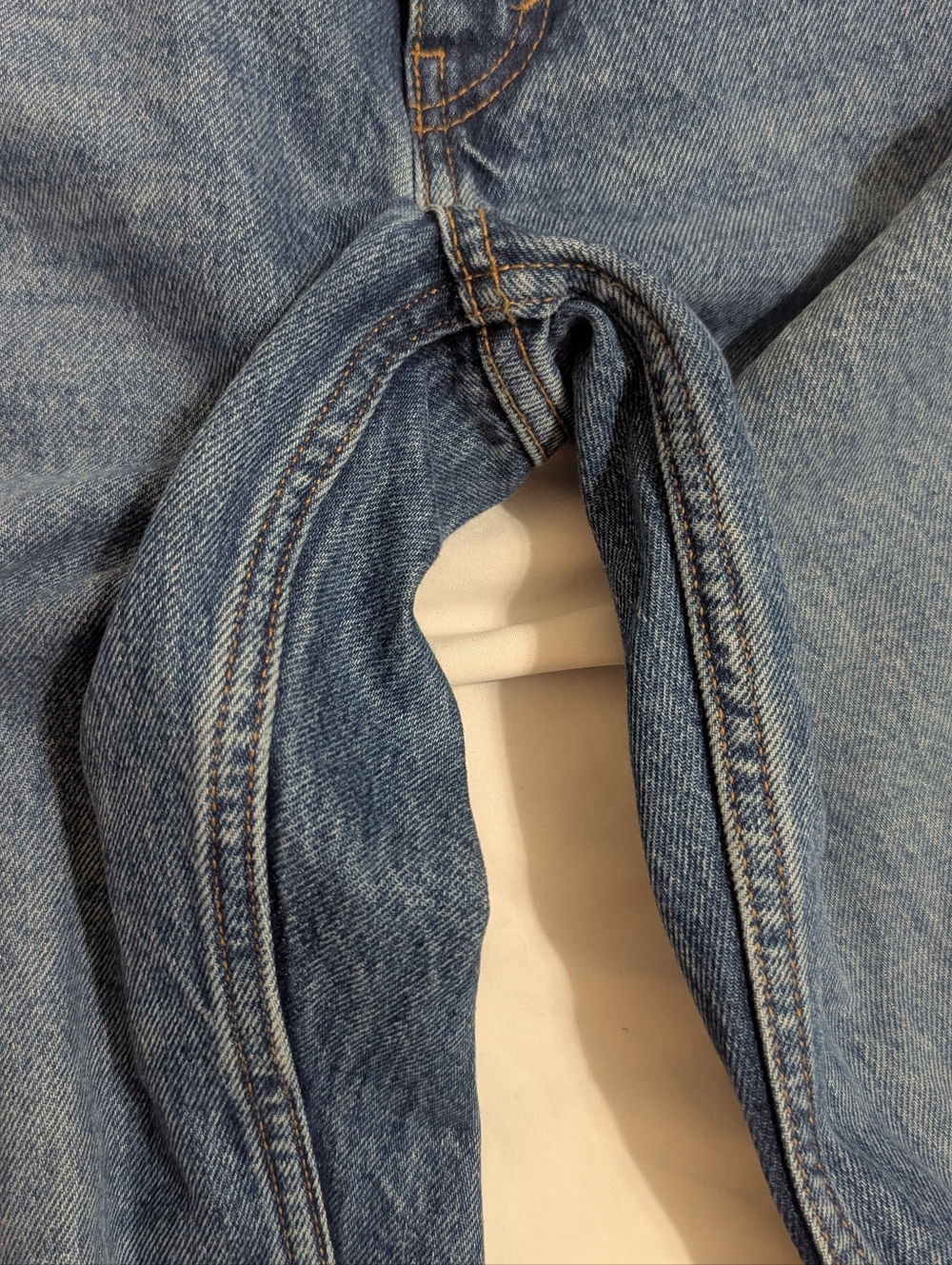 WEEKDAY ROWE SUPER HIGH WAISTED REGULAR STRAIGHT LEG JEANS, Color Blue Size 27 - Picture 10 of 12